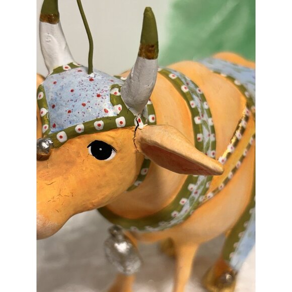 Patience Brewster Nativity Manger Cow Figure by MacKenzie-Childs Large 6.5” READ - Picture 10 of 10